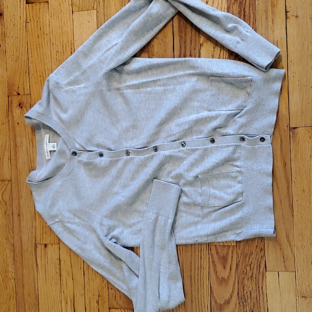Gray Cotton Cardigan